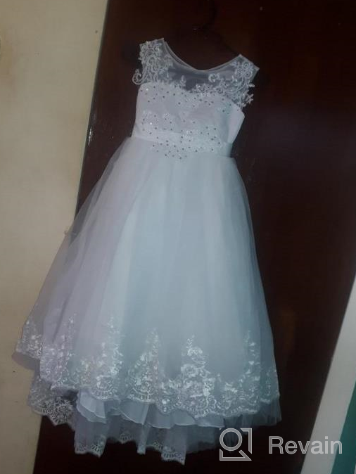 img 1 attached to Flower Dresses Vintage Communion Pageant review by Mufti Capers