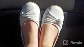 img 5 attached to Stylish Swea Pea & Lilli Flats with Rhinestone Heart: Perfect for Sophisticated Fashionistas!