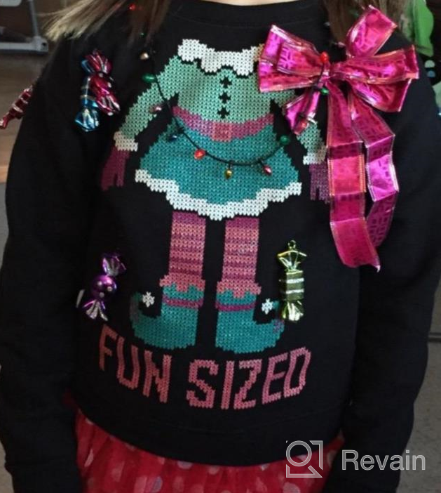img 1 attached to Hanes Girls' Christmas 🎄 Sweater - Festively Fun and Stylish review by Ryan Vaughn