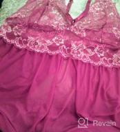 img 1 attached to Plus Size L-5XL JuicyRose Open Back Lingerie Babydoll Sleepwear Lace review by Kyle Lawrence