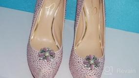 img 2 attached to Пара хрустальных зажимов для обуви Ruihfas: элегантное украшение со стразами для женских туфель на высоком каблуке