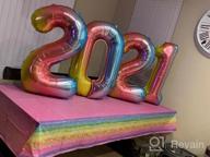 img 1 attached to 40 Inch Large Reusable Foil Number Balloons - Perfect For 1St-22Nd Birthday Decorations! review by Justin Ott