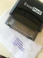 img 1 attached to Customize Your Return Address With ExcelMark Large Self-Inking Rubber Stamp - Up To 5 Lines & Many Font Choices! review by Bill Wasson