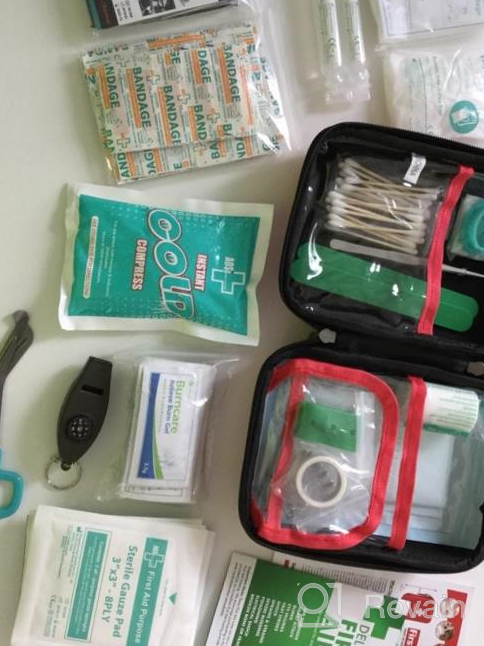 img 1 attached to 170 Piece First Aid Kit - Hard Case & Lightweight, Emergency Supplies For Travel, Home, Office & Outdoors review by Michael Wilder