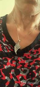 img 5 attached to 👼 925 Sterling Silver Angel Wing Necklace with 18" Chain - Beautiful Guardian Angel Pendant for Women and Girls, Charm Jewelry