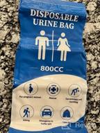 img 1 attached to 800ML Disposable Urinal Bag For Travel, Emergency Portable Pee And Vomit Bags (12 PCS) By DIBBATU - Unisex Urinal Toilet Bag Suitable For Camping, Traffic Jams, Pregnant Women, Patients & Kids review by Anthony Wilson