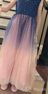 img 1 attached to 👑 Glamulice Princess Wedding Dress: Embroidered Flower Sparkle Tulle Birthday Party Gown for Girls review by Kia Adams