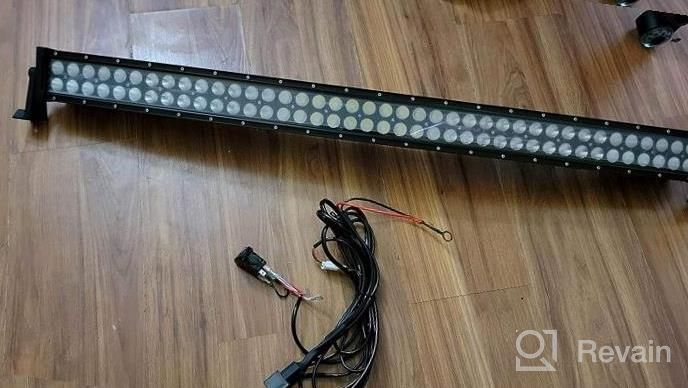 img 1 attached to 🚗 GOOACC 32Inch 180W Curved Off Road Light Bar: Trucks Flood Spot Combo Beam Driving Lamp Work Lights with Rocker Switch Wiring Harness Kit, 2 Years Warranty review by John May