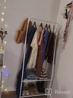 img 1 attached to White Metal Clothing Rack With Shelves And Hooks - YOUDENOVA Garment Organizer review by Isaac Logan
