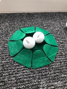 img 6 attached to Всенаправленная чашка для игры в гольф для занятий в помещении и на открытом воздухе - лунка для гольфа с флокированной поверхностью для использования в офисе и на открытом воздухе