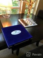 img 1 attached to White & Green Onyx 15" Staunton/Ambassador Chess Set - Handmade Marble Weighted Board Game For Adults review by Seth Gibbons