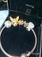 картинка 1 прикреплена к отзыву NINAQUEEN Стерлинговое серебряное браслет с змеиной цепью с эмалевым замком и ювелирным ящиком для подвесок, идеальный подарок от Betsy Nash