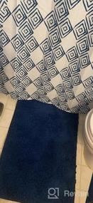 img 6 attached to Набор мягких и плюшевых ковриков для ванной LuxUrux - супервпитывающие коврики для ванной комнаты размером 23 x 36 дюймов из синели из микрофибры, с прямоугольным дизайном оранжевого цвета