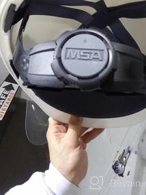 img 6 attached to Small V-Gard Helmet Suspension - MSA 10148706 Fas-Trac III Replacement With 4-Point Attachment, Cap-Style Hard Hat Accessory, Adjustable And Durable Components