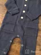 img 1 attached to Adorable Feidoog Baby Romper Outfits With Long Sleeves And Buttons review by Edy Yukface