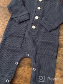 img 5 attached to Adorable Feidoog Baby Romper Outfits With Long Sleeves And Buttons