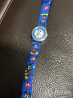 img 1 attached to Disney Kids' W000022 Time Teacher Stainless Steel Watch: Stylish Design with Blue Nylon Band review by Prince Aguirre