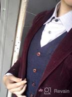 img 1 attached to JANGOUL Premium Toddler Herringbone Waistcoat Boys' Clothing review by Andrew Burnside