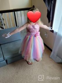 img 8 attached to Rainbow Sequin Tutu Dress For Flower Girls: Ideal For Birthday Parties, Pageants And Special Occasions, By JerrisApparel