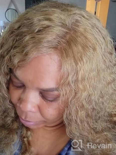 img 1 attached to BLY Lace Front Wigs Human Hair Pre Plucked 180% Density 22 Inch Straight 13X4 T Part Lace Frontal Wigs For Black Women Knots Bleached Natural Color review by Andrea Sloan