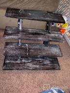 img 1 attached to Rustic Wood Cupcake Stand - Retail Table Display For Product, Food, Desserts & More review by Omar Obong