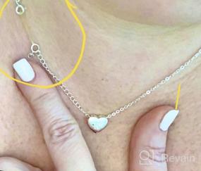 img 6 attached to Initial Heart Necklaces for Women by ELEGANZIA – Elevate your Style with Elegance
