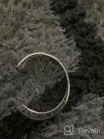 img 7 attached to Шикарное и вечное: Набор наручных браслетов из серебра 925 пробы для женщин в стиле браслета Bangle (3 штуки)