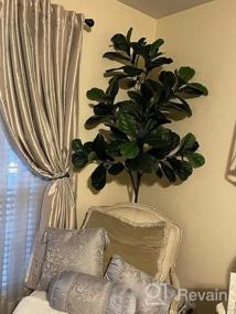img 5 attached to Transform Your Home With VIAGDO'S Stunning 6Ft Tall Artificial Fiddle Leaf Fig Tree - Perfect For Any Living Space!