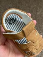 img 1 attached to 👶 Top-rated Baby Toddler Anti-Slip Shoes and Sandals for Boys 0-18 Months review by Emili Hudson