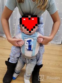 img 6 attached to 👶 GUCHOL Baby Boys First Birthday Cake Smash Outfit: Light Blue Suspenders, Bow Tie, Rugby ONE Theme Diaper Cover