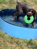 img 1 attached to 🐶 Jasonwell Foldable Dog Pet Bath Pool - Collapsible Kiddie Pool for Dogs, Cats, and Kids (48inch.D x 11.8inch.H, Grey) review by Patrick Brinson