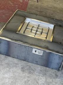 img 6 attached to Stainless Steel 12-Inch Square Drop-In Fire Pit Pan With 9-Inch Burner