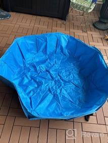 img 7 attached to Alvantor Foldable Portable Dog Bathing Tub- Perfect For Indoor And Outdoor Use