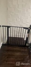 img 8 attached to Cumbor Auto-Close Extra Wide Safety Baby Gate For Stairs And Doorways, Hardware Or Pressure Mounted, Suitable For Dogs, Easy Walk-Through Pet Gate For Home - Winner Of Mom'S Choice Awards