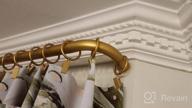 img 1 attached to Satin Nickel Bay Window Curtain Rod Set With 1-Inch Diameter For Bayview Windows From Meriville review by Mia Smith