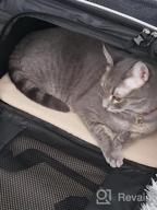 img 1 attached to Travel Safely And Comfortably With Comsmart Cat Carrier - Airline Approved, Collapsible, 15Lb Capacity For Small To Medium Pets - Grey review by Michael Ramu