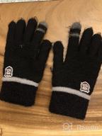 img 1 attached to ORVINNER Kids Winter Gloves - 3 Pairs Children Warm Wool Lined Gloves for Boys and Girls, Toddler Thermal Knitted Mittens review by Anden Turn