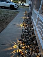 img 1 attached to 8 Pack URPOWER Solar Lights Outdoor - Longer Working Time, Bigger Solar Panel & IP65 Waterproof Landscape Lighting Auto ON/OFF For Yard (Warm White) review by Mike Hernandez