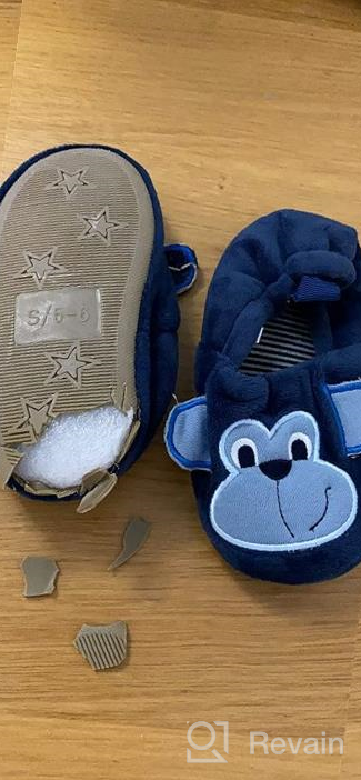 img 1 attached to 👶 Enter Baby Fluffy Dog Slippers - Boy's Shoes for Cozy Comfort review by Doug Mancilla