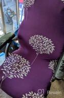 img 1 attached to Floral Office Chair Makeover: WOMACO High Back Chair Cover - Yellow Flower Print, Large review by Petr Webster