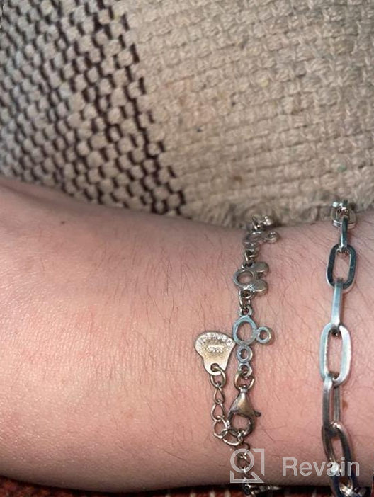 img 1 attached to 🐭 Stylish Mickey Bracelet: Adjustable 925 Sterling Silver Charm Jewelry for Women - Perfect Birthday Gift for Wife, Girls, and Her review by Shelley Highter