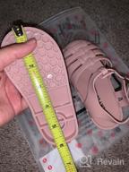 img 1 attached to Cute Copper Girls' Toddler Sandals: Stylish Flats for Little Feet review by Charles Notti
