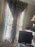 img 1 attached to Top Finel Floral Voile Sheer Curtains 84 Inches Long For Living Room Bedroom Grommet Window Treatments, Light Filtering Drapes 2 Panels, (Cream, 54 W X 84 L ) review by Angela Fields