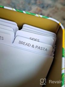 img 5 attached to Organize Recipes In Style With Lemon Recipe Box - 60 Cards, 15 Dividers & Wooden Holder!