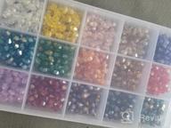 img 1 attached to 750Pcs 6Mm Bicone Glass Crystal AB Colorful Jewelry Making Beads For Handmade Bracelet Crafts Supplies review by Danielle Landry