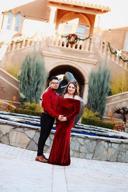 img 1 attached to Capture Beautiful Memories With JustVH Velvet Maternity Photography Dress review by Jessica Dubois