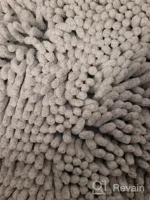 img 7 attached to Indulge In Luxury: OLANLY Chenille Bathroom Rug Mat, Extra Soft And Absorbent For Ultimate Comfort And Safety
