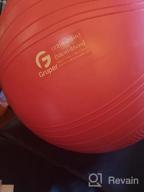 img 1 attached to Extra Thick Exercise Ball For Workout Fitness Balance - Gruper Yoga Ball In 45-75Cm - Anti Burst Yoga Chair For Home And Office With Hand Pump & Workout Guide Access Included review by Michael Reese