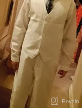 img 1 attached to 👶 Tuxedo Toddler Bearer Outfit: Boys' Dresswear Suits & Sport Coats review by Rodrigo Harrison