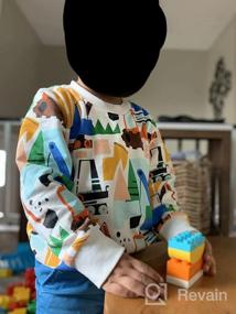 img 5 attached to Stylish Toddler Excavator Crewneck Sweatshirt: Boys' Fashion Hoodies & Sweatshirts